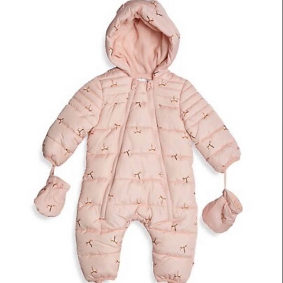Little Earth Pink Baby Snowsuit - Picture 1 of 4
